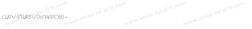Curvature v03 Narrow字体转换